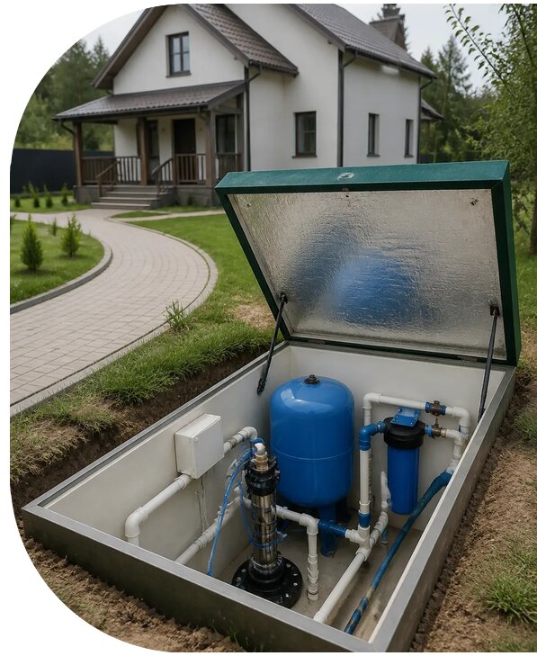 Автономное водоснабжение дома в Старом Осколе от 151755 р. | АПаруса-Срк